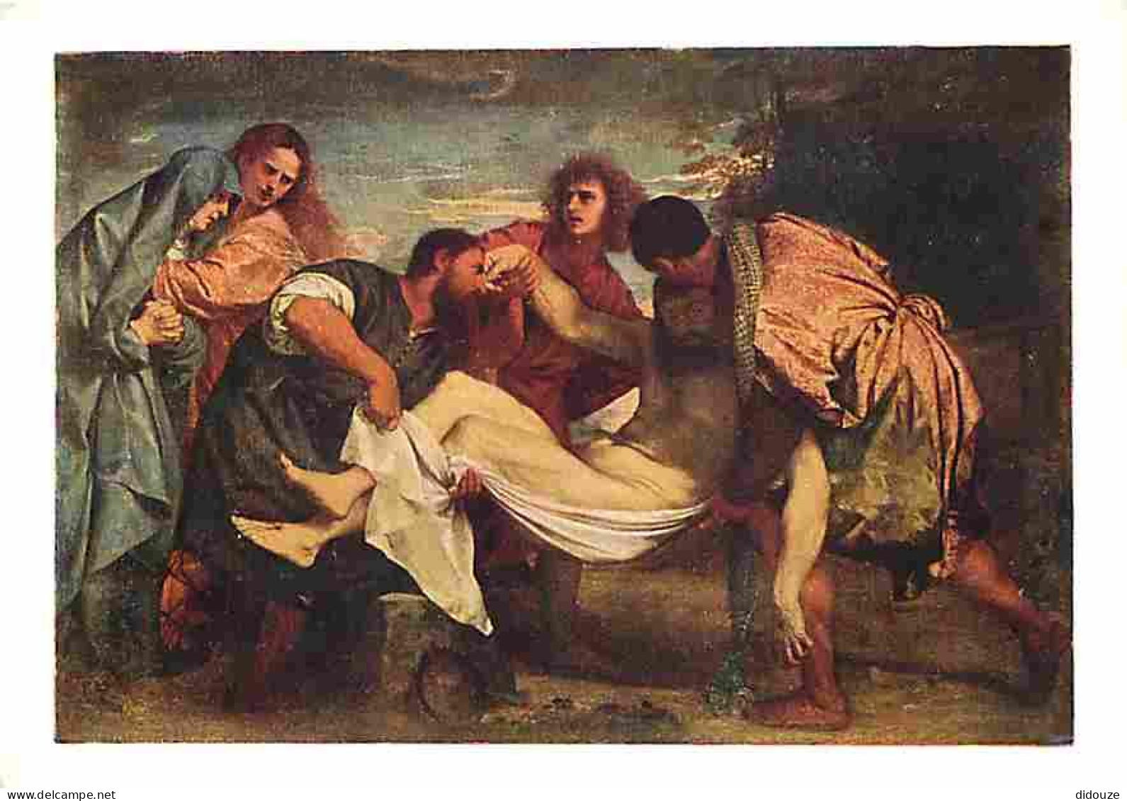 Art - Peinture Religieuse - Vecelli Tiziano Dit Le Titien - La Mise Au Tombeau - Musée Du Louvre - Carte Neuve - CPM - V - Quadri, Vetrate E Statue