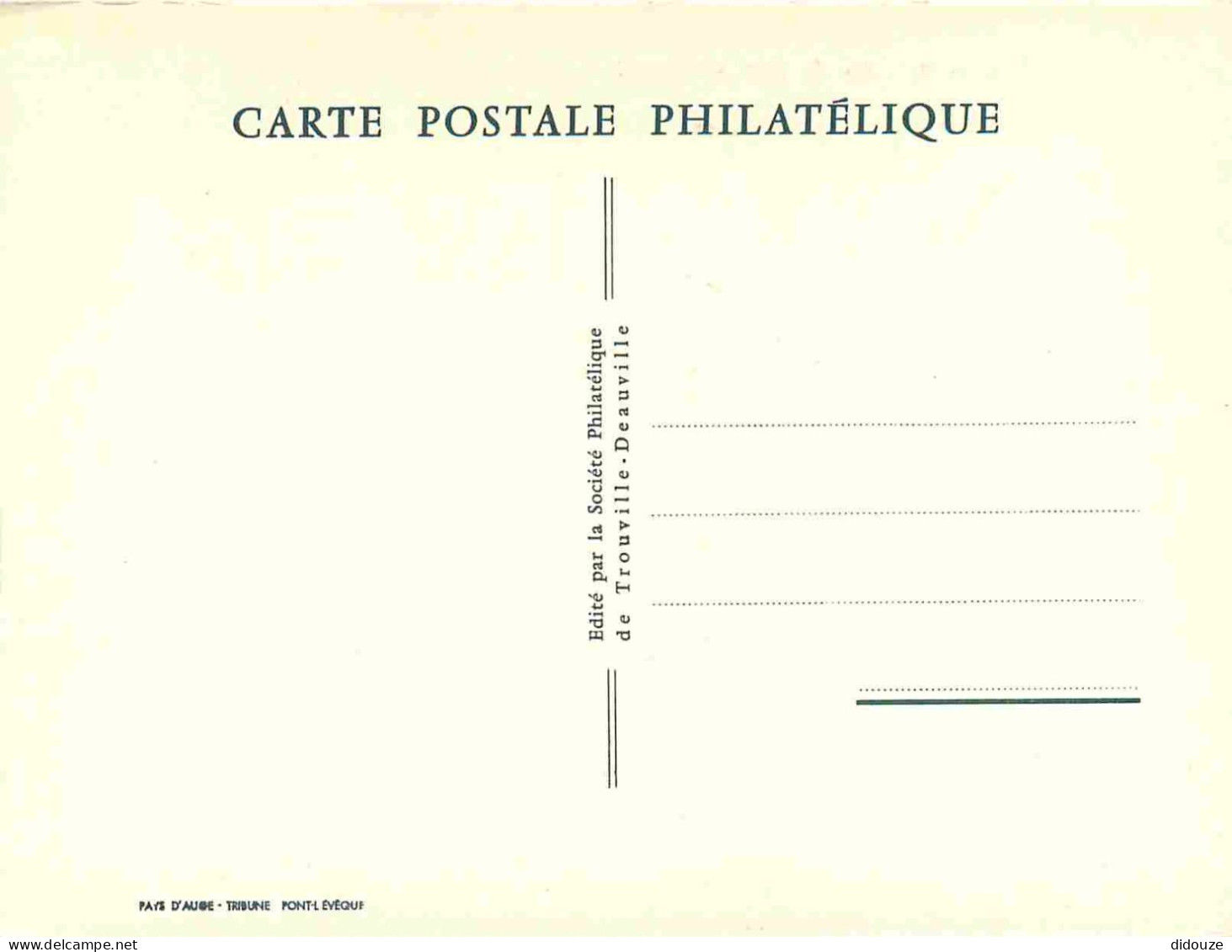 14 - Deauville - Carte Postale Philatélique Du 1er Festival Mondial Du Film Aéronautique Et Spatial - Illustration R K R - Deauville