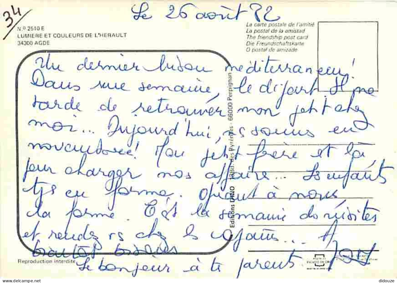 34 - Agde - L'Hérault - Les Quais - CPM - Voir Scans Recto-Verso - Agde