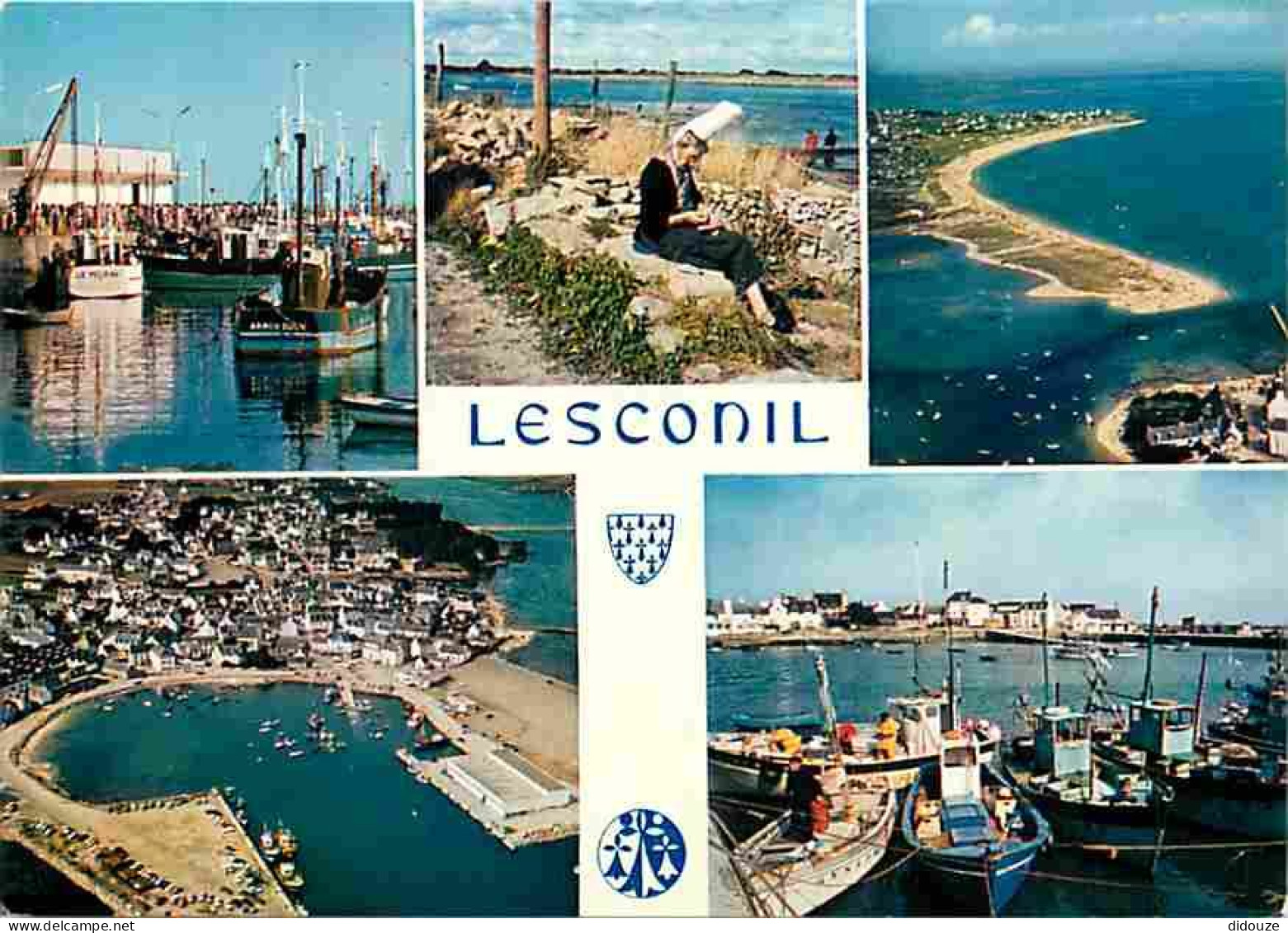 29 - Lesconil - Multivues - Bateaux - Folklore - Voir Scans Recto Verso  - Lesconil