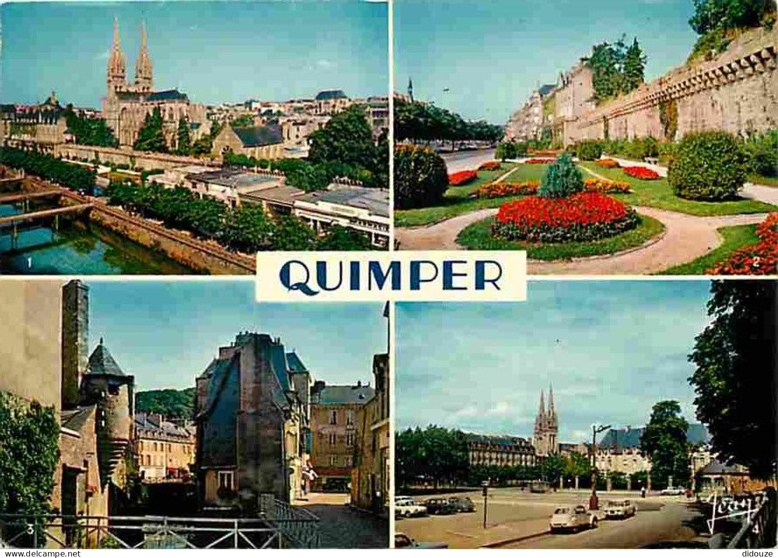 29 - Quimper - Multivues - Automobiles - Jardins - Voir Scans Recto Verso  - Quimper