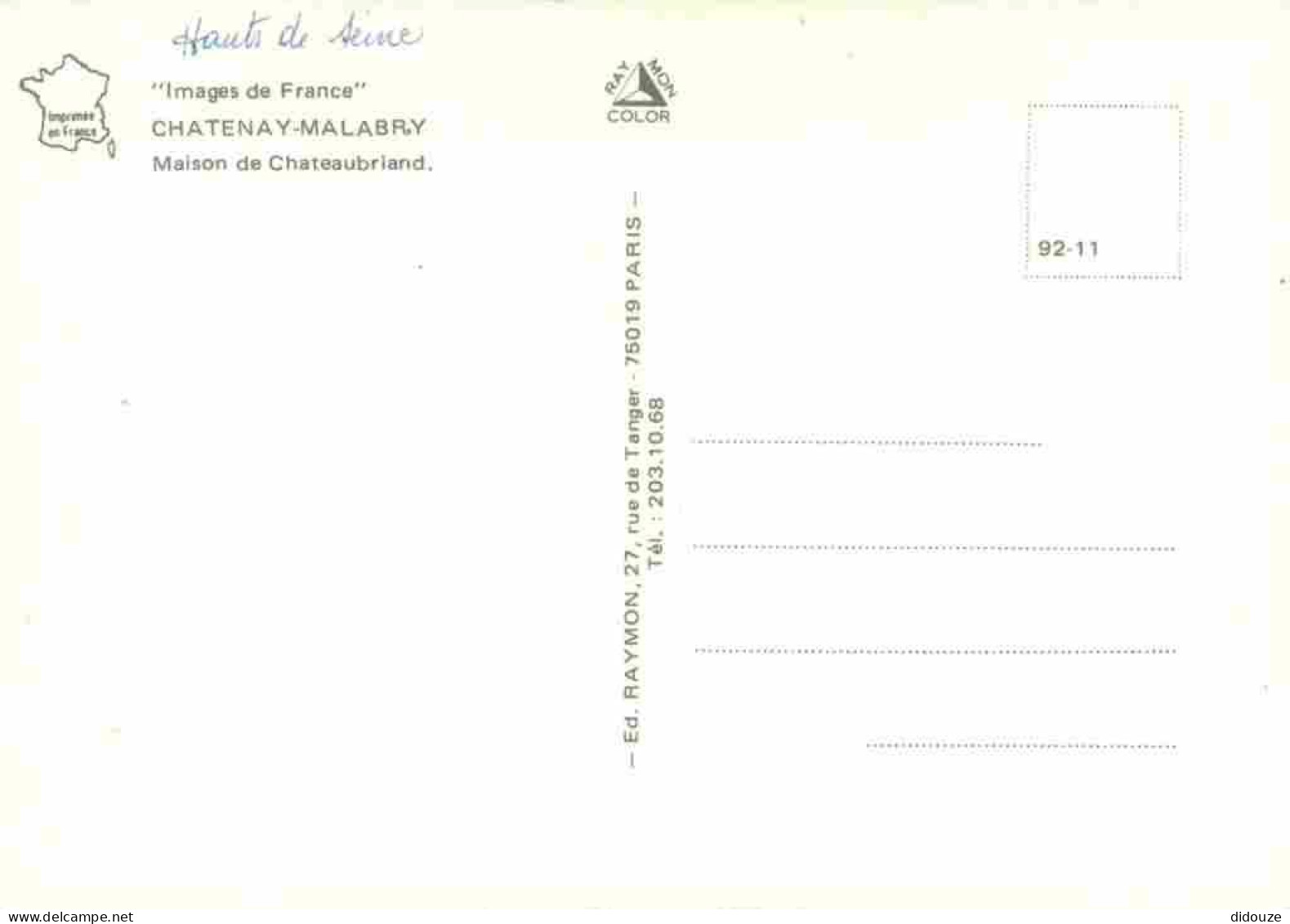 92 - Chatenay-Malabry - Maison De Chateaubriand - CPM - Voir Scans Recto-Verso - Chatenay Malabry