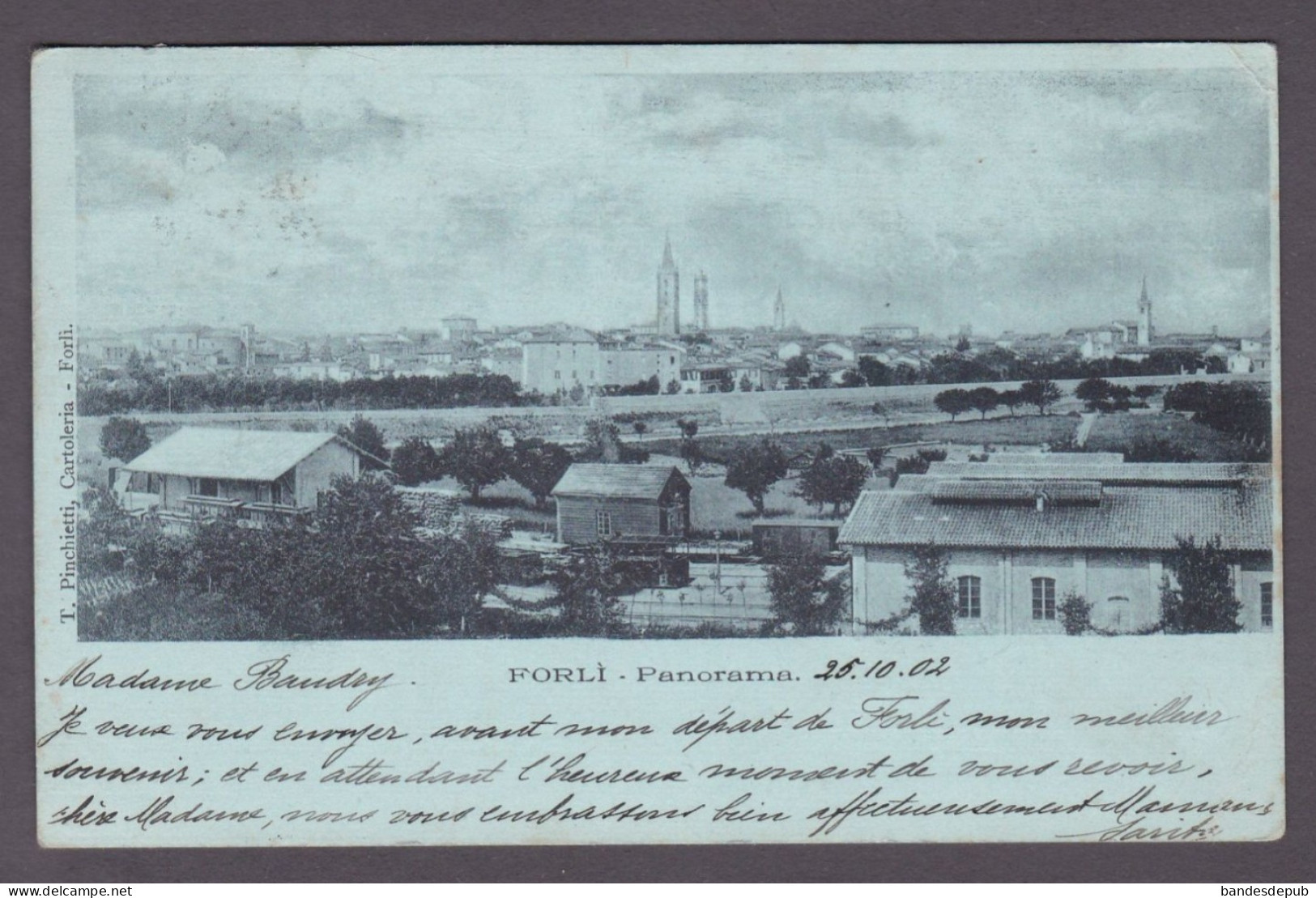 Italie Forli Panorama ( Gare Chemin De Fer Train T. Pinchietti   3846) - Forlì