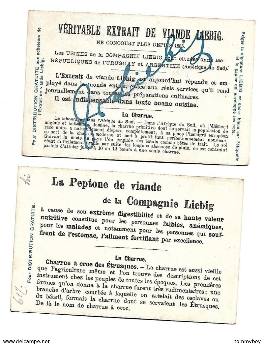 S 759, Liebig 6 Cards, La Charrue (ref B19) - Liebig