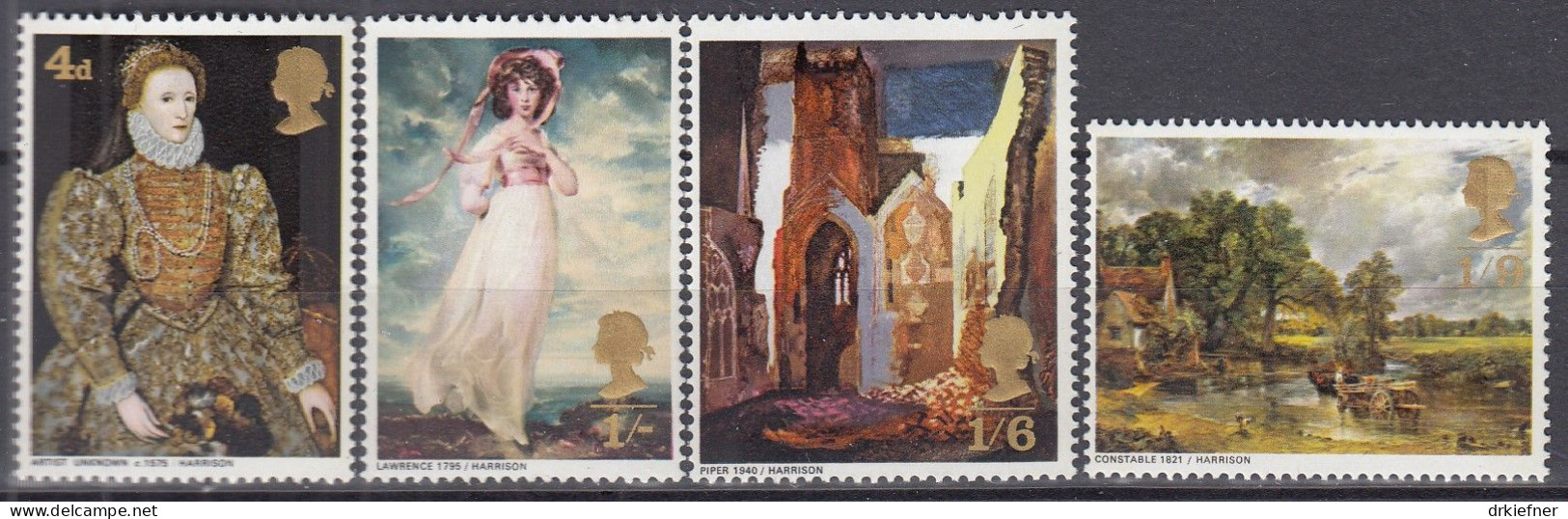 GROSSBRITANNIEN  489-492, Postfrisch **, Gemälde Britischer Meister (II), 1968 - Unused Stamps