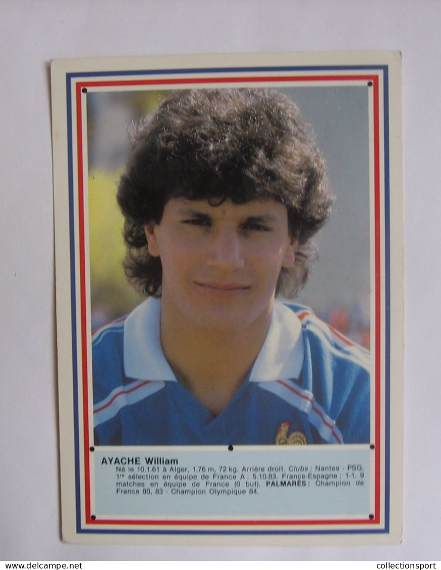 Football - équipe De France 1986 - William Ayache - Calcio