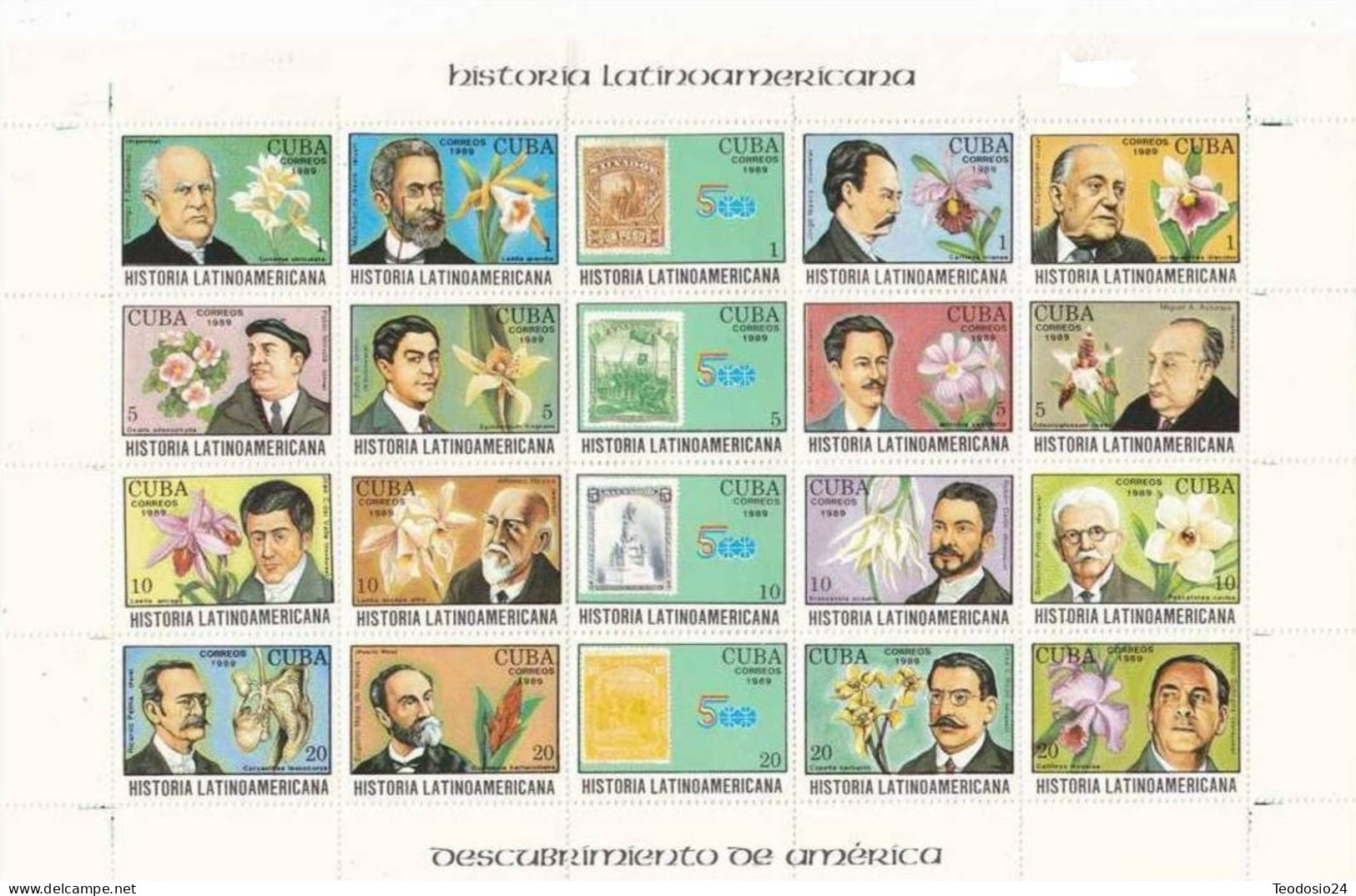 CUBA 1989   2960 Al 2979 En Minipliego ** - Unused Stamps