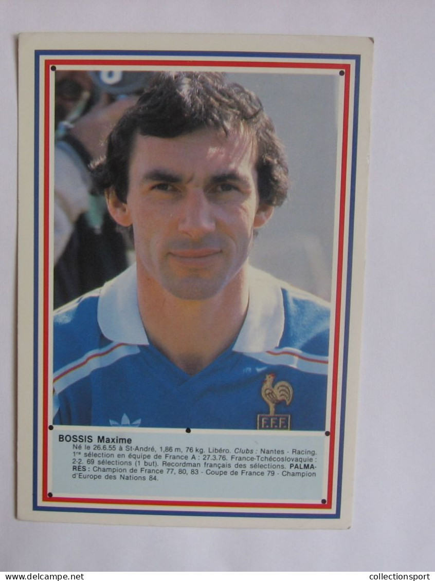 Football - équipe De France 1986 - Maxime Bossis - Calcio