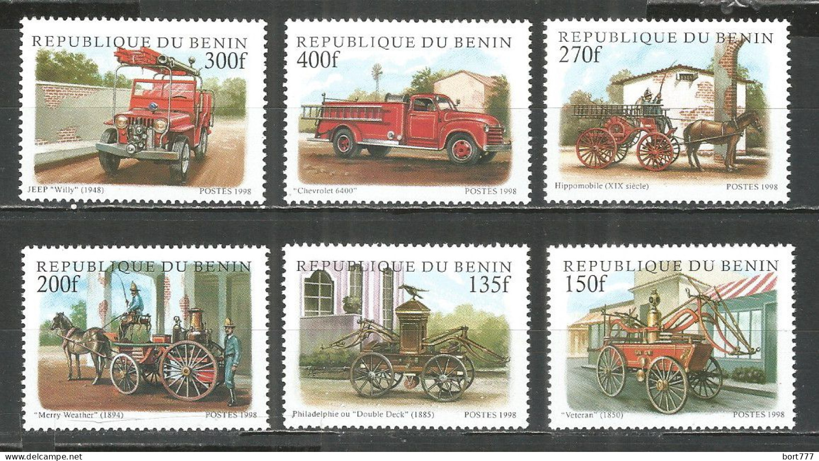 Benin 1998 Year , Mint Stamps MNH (**) Cars - Benin – Dahomey (1960-...)