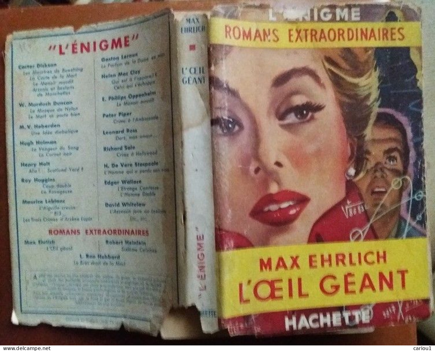 C1 Max EHRLICH - L OEIL GEANT Romans Extraordinaires EO 1951 Avec Jaquette Port Inclus France - Altri & Non Classificati