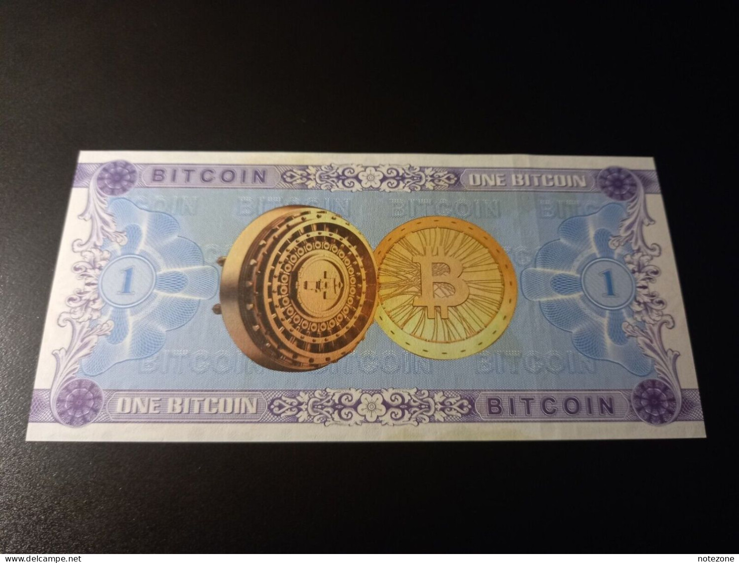 BTC Bitcoin Cryptocurrency Crypto Paper Fantasy Private Note Banknote - Sammlungen & Sammellose