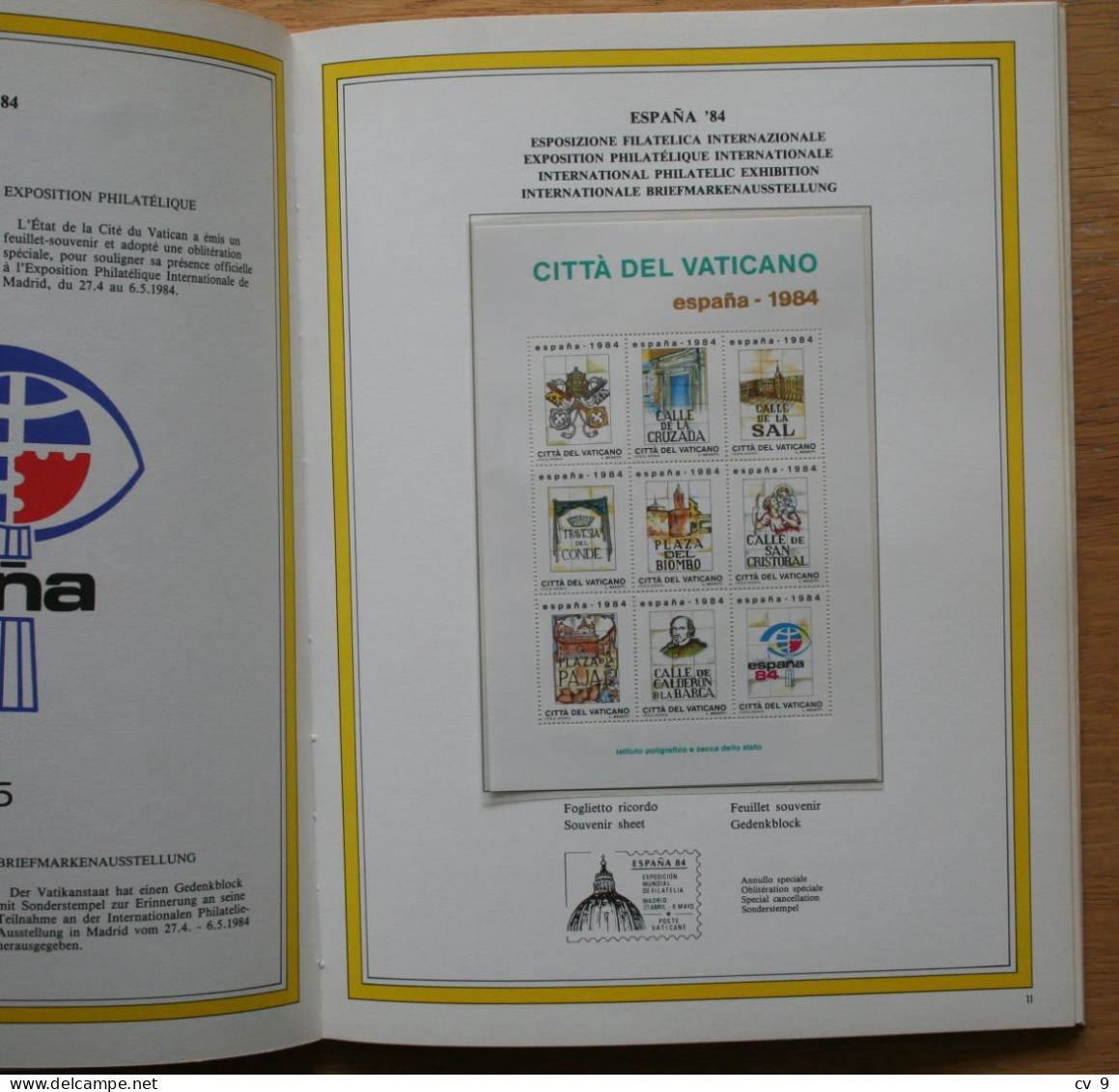 Complete + Postcards + Vignette ESPANA 1984 Yearbook POSTFRIS / MNH / **  VATICANO VATICAN VATICAAN - Années Complètes