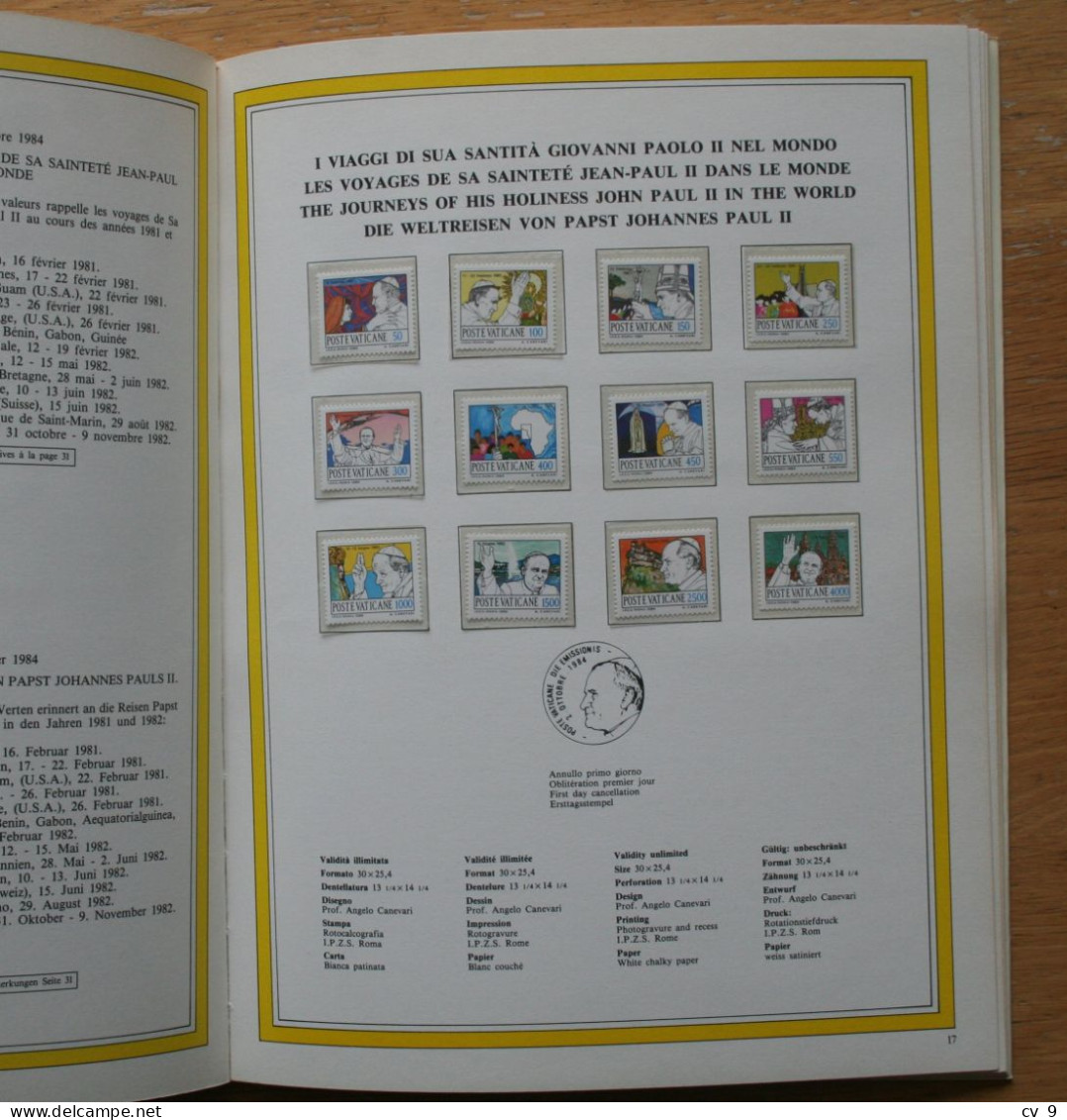 Complete + Postcards + Vignette ESPANA 1984 Yearbook POSTFRIS / MNH / **  VATICANO VATICAN VATICAAN