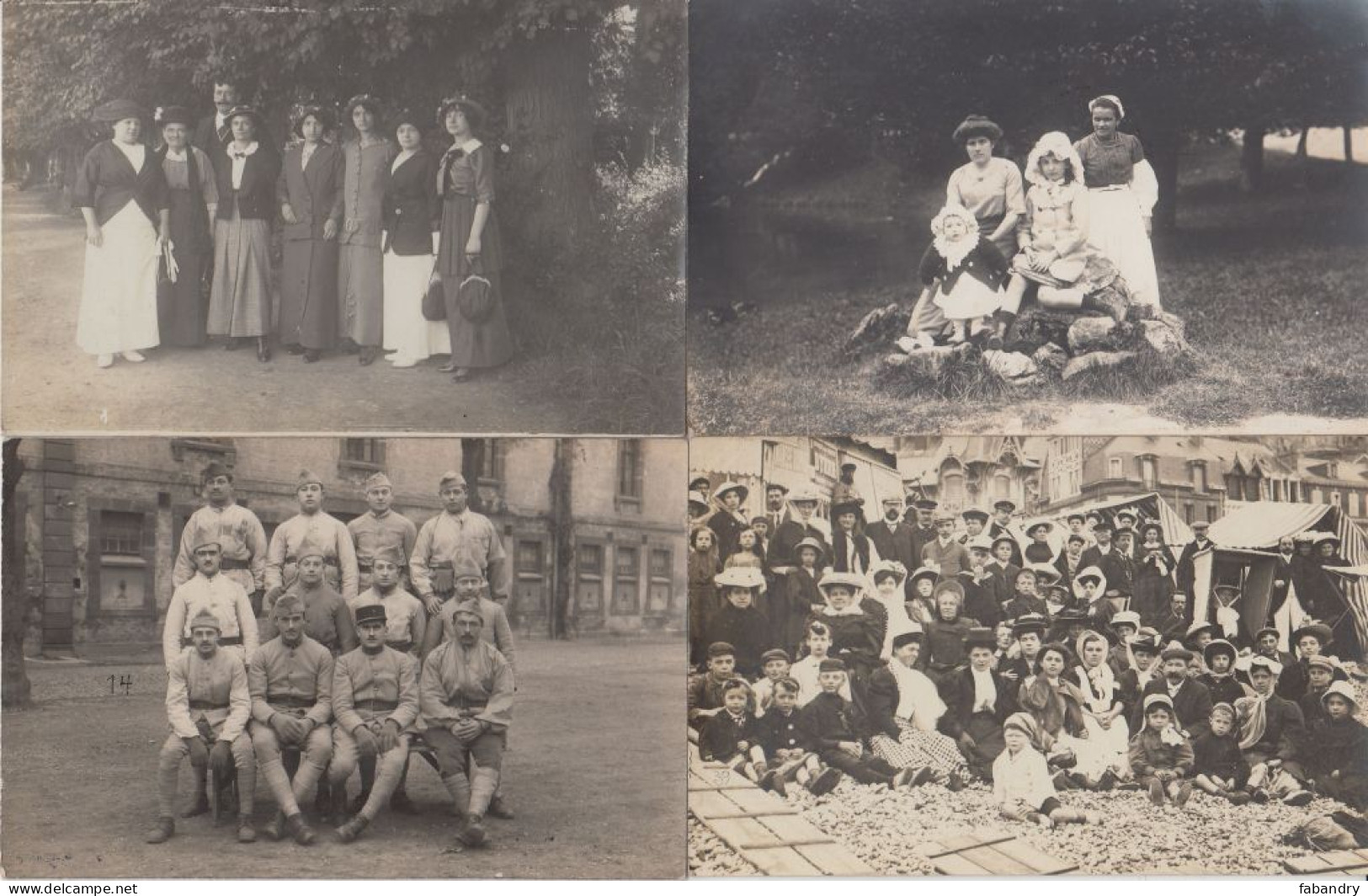 PEOPLE REAL PHOTO incl. MILITARY 500 Vintage Postcards mostly pre-1940