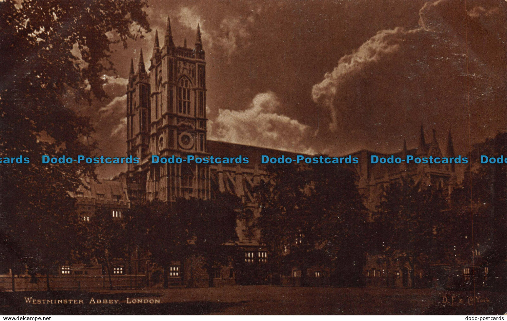 R061912 Westminster Abbey. London. By Night. 1904 - Other & Unclassified
