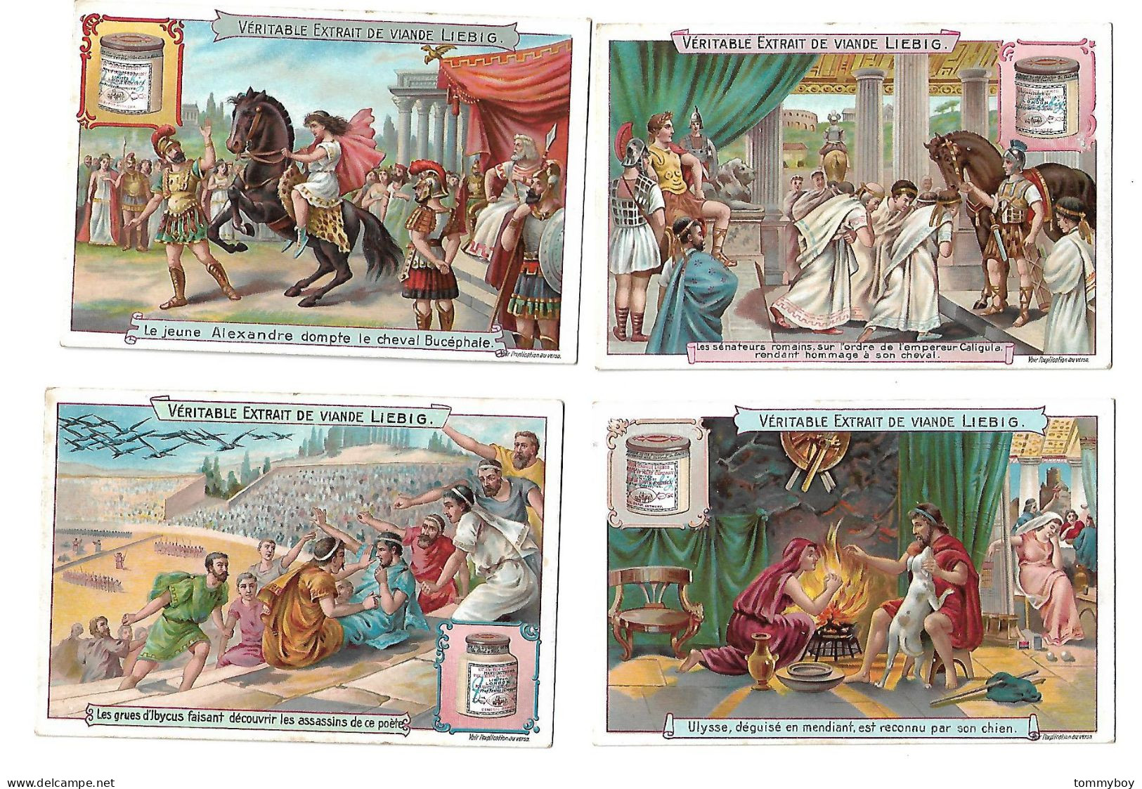 S 757 , Liebig 6 Cards, Animaux Renommes (ref B19) - Liebig