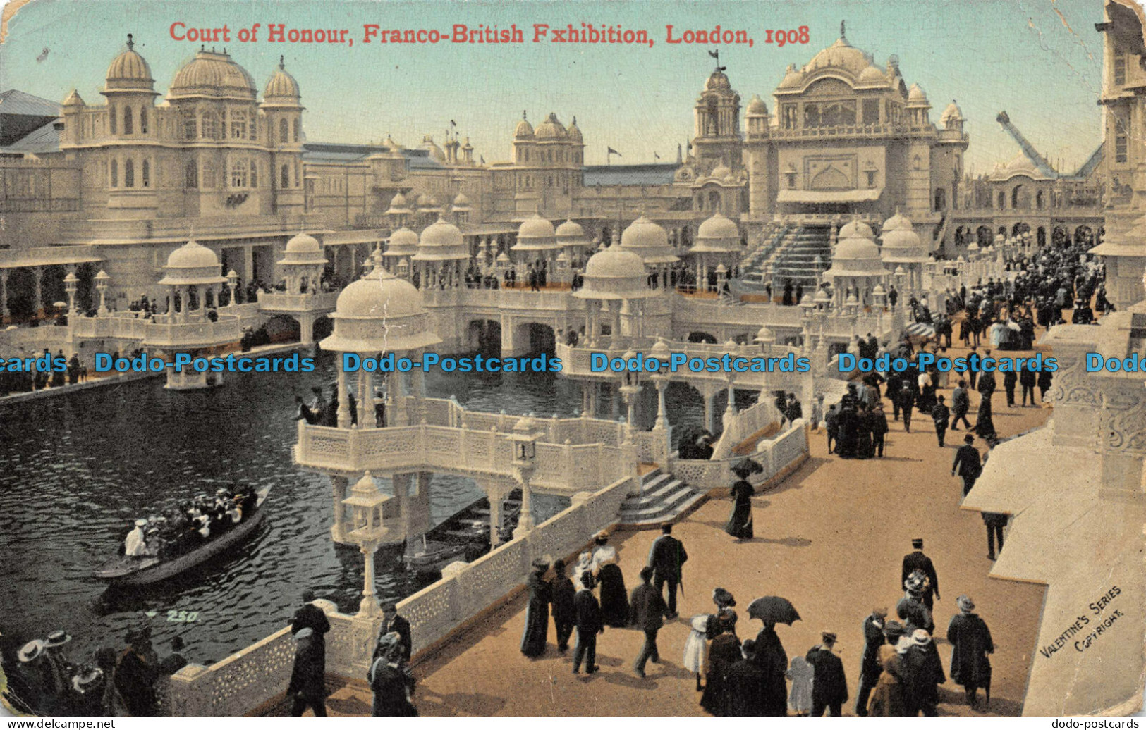 R061940 Court Of Honour. Franco British Exhibition. London. 1908. Valentine - Autres & Non Classés