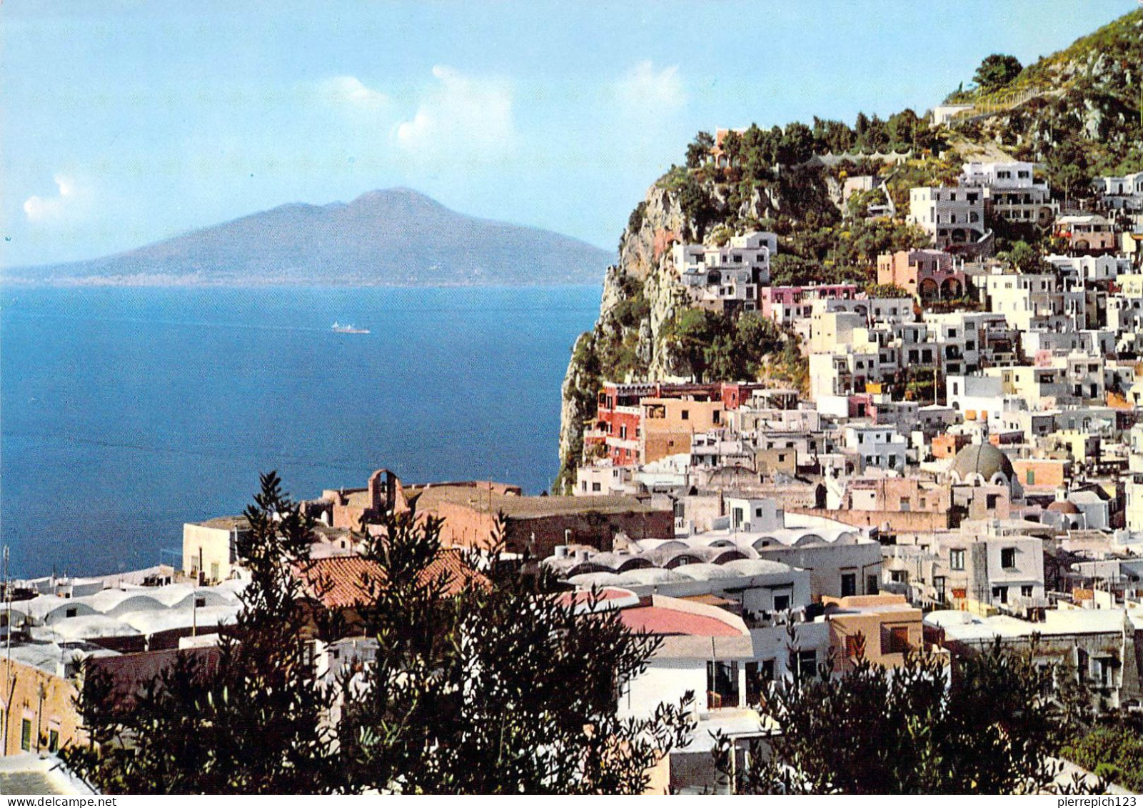 Capri - Panorama Sur La Ville Et Le Vésuve - Altri & Non Classificati