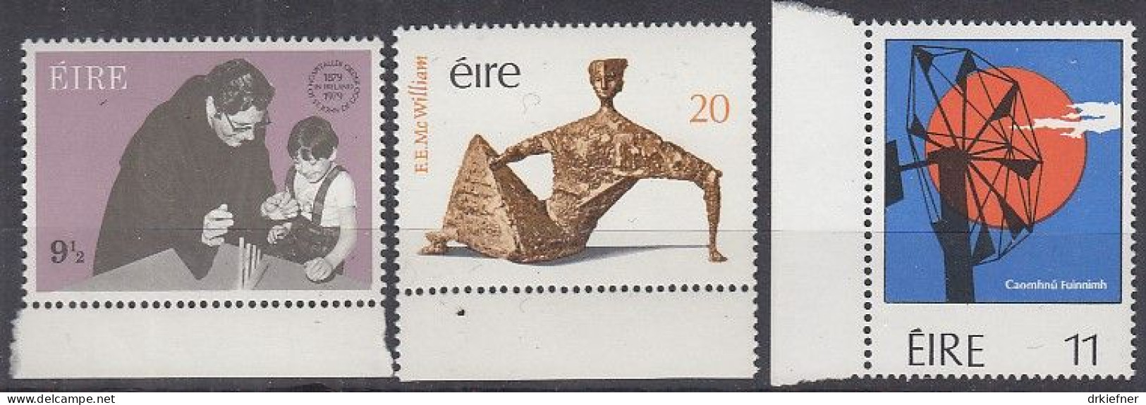 IRLAND  405-407, Postfrisch **, Hospitalorden, Zeitgenössische Kunst, Energiesparmonat, 1979 - Unused Stamps