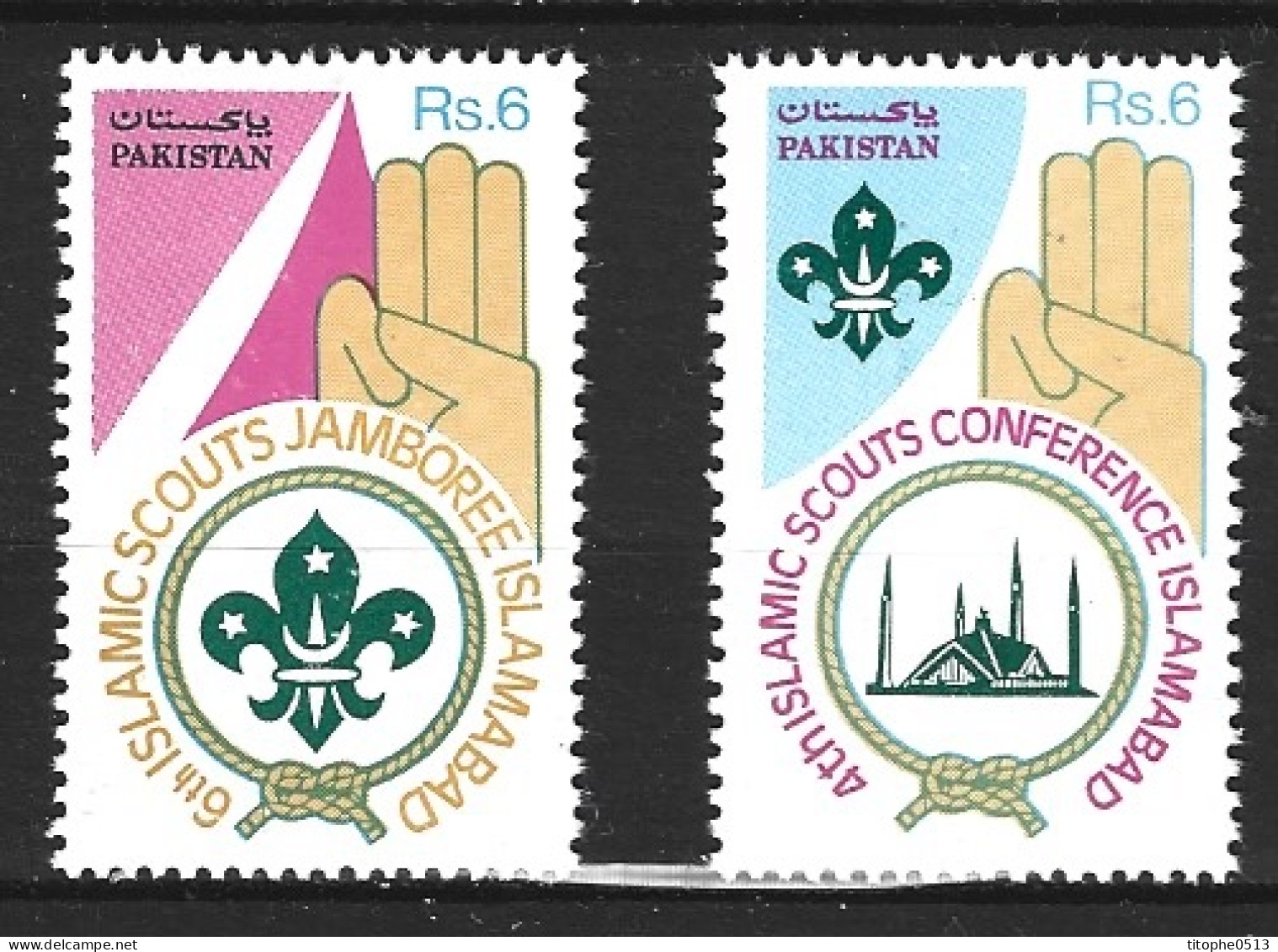 PAKISTAN. N°792H-J De 1991. Scouts Musulmans. - Unused Stamps