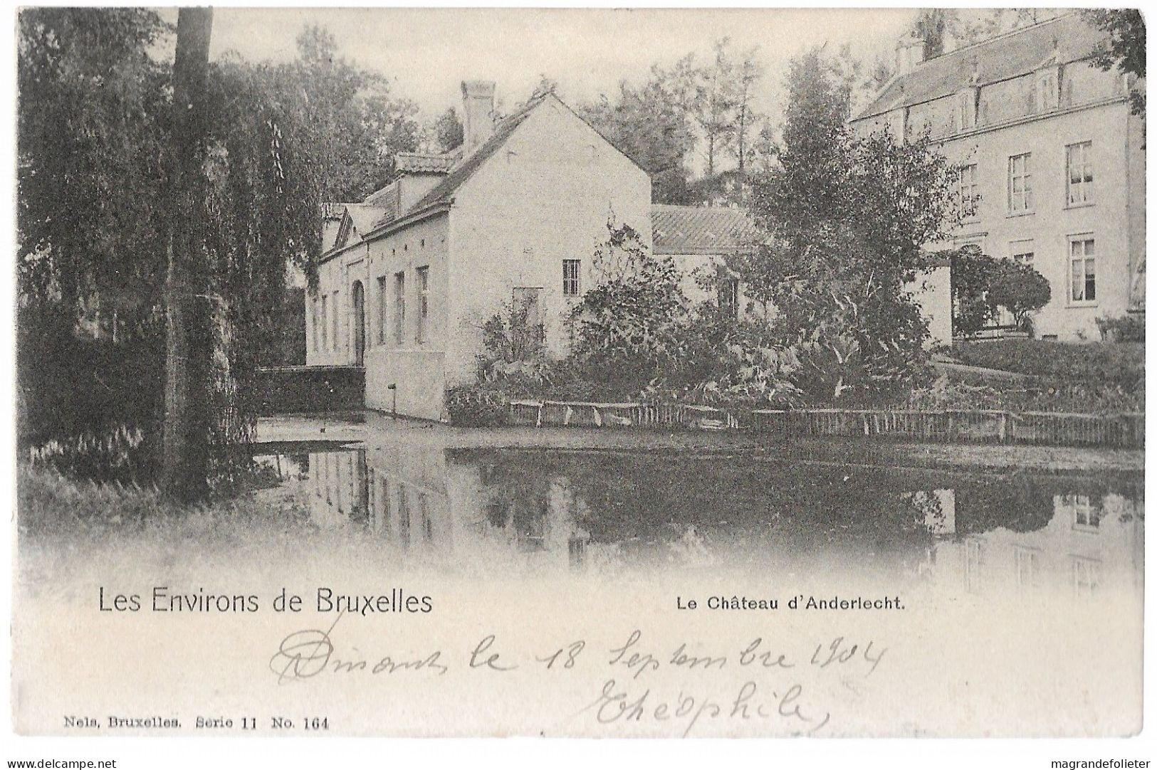 CPA CARTE POSTALE BELGIQUE ENVIRONS DE BRUXELLES LE CHÂTEAU D' ANDERLECHT 1904 - Anderlecht