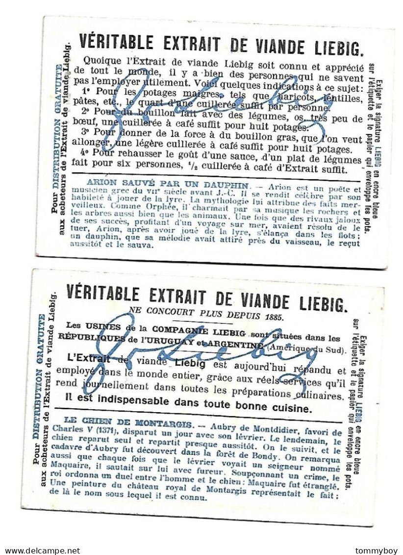 S 756, Liebig 6 Cards, Animaux De L'histoire (ref B19) - Liebig