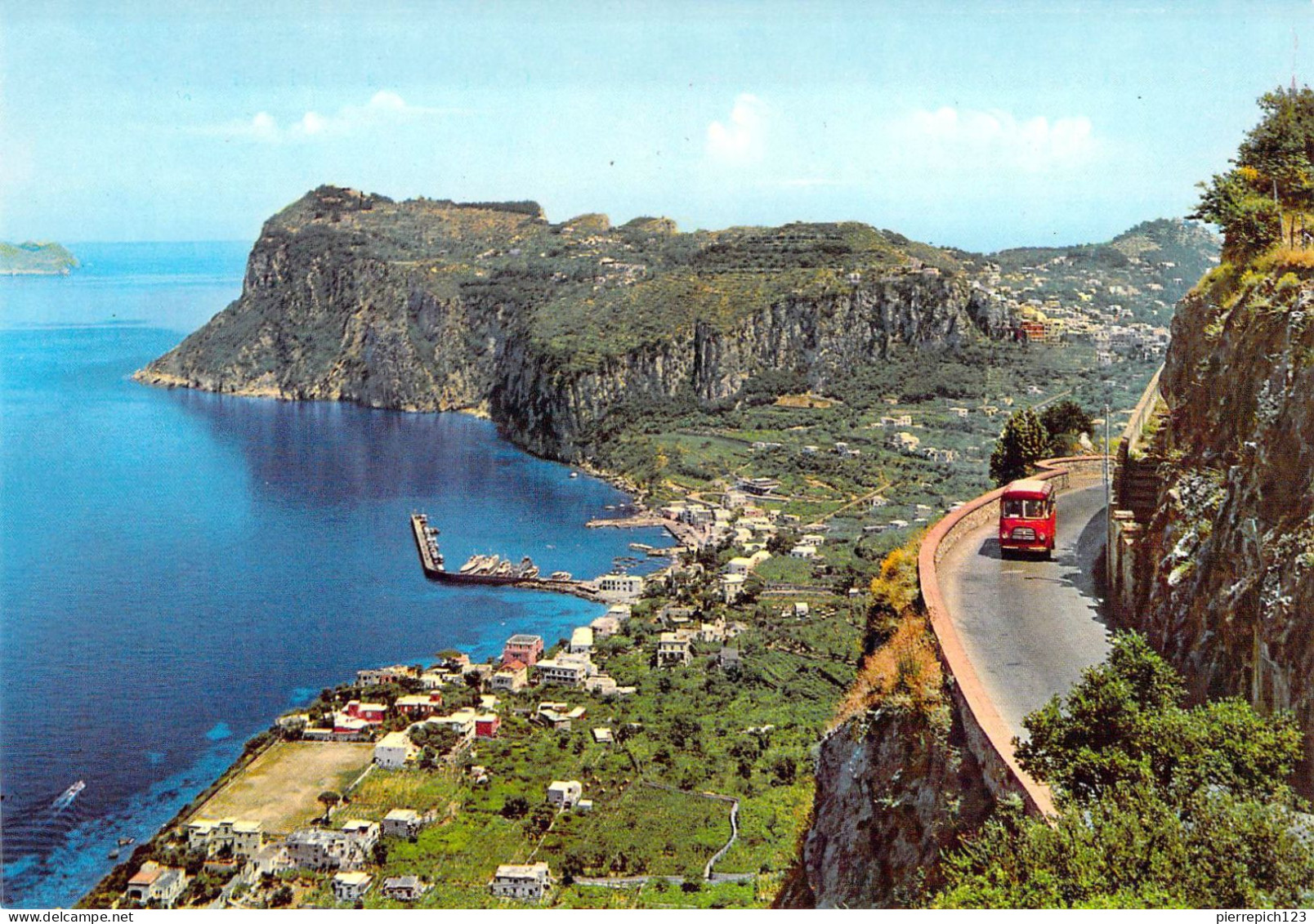 Capri - Panorama Et Route Pour Anacapri - Altri & Non Classificati