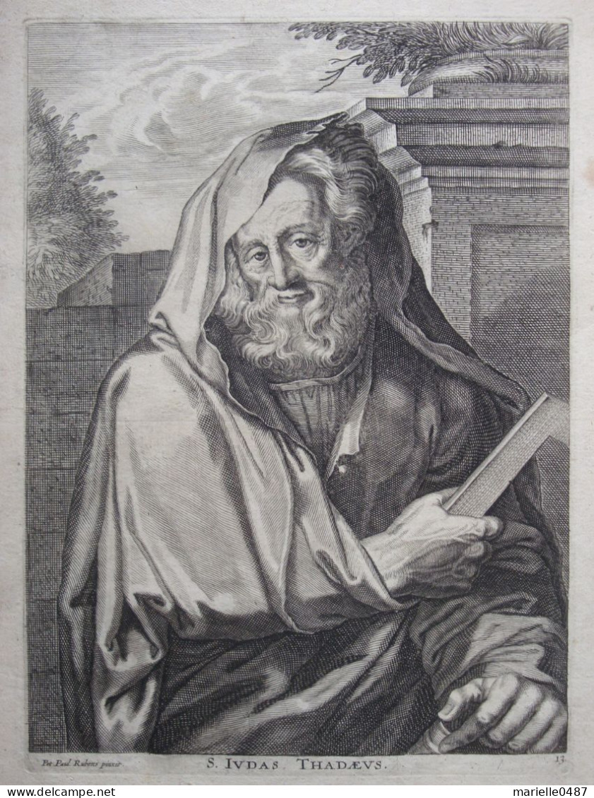 Saint Thadée.  D'après Rubens. 1610 - Devotion Images