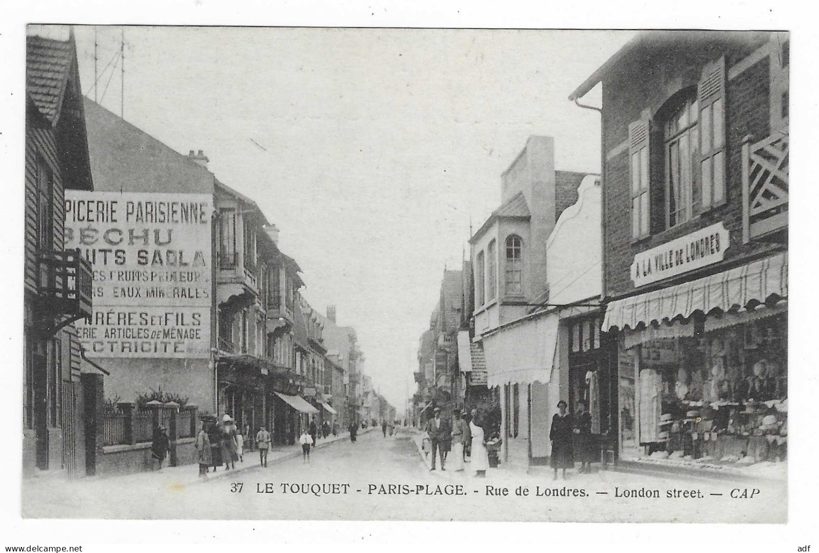 CPA LE TOUQUET PARIS PLAGE, RUE DE LONDRES, PAS DE CALAIS 62 - Le Touquet