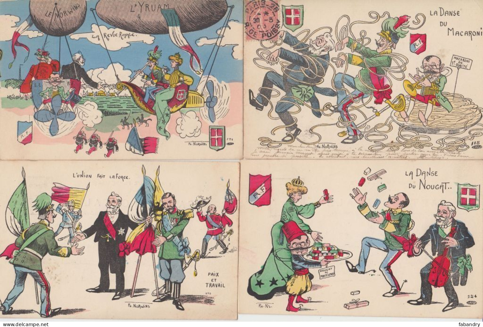 POLITIC PROPAGANDA SATIRE 45 Vintage Postcards Pre-1940 (part 1) - War 1914-18