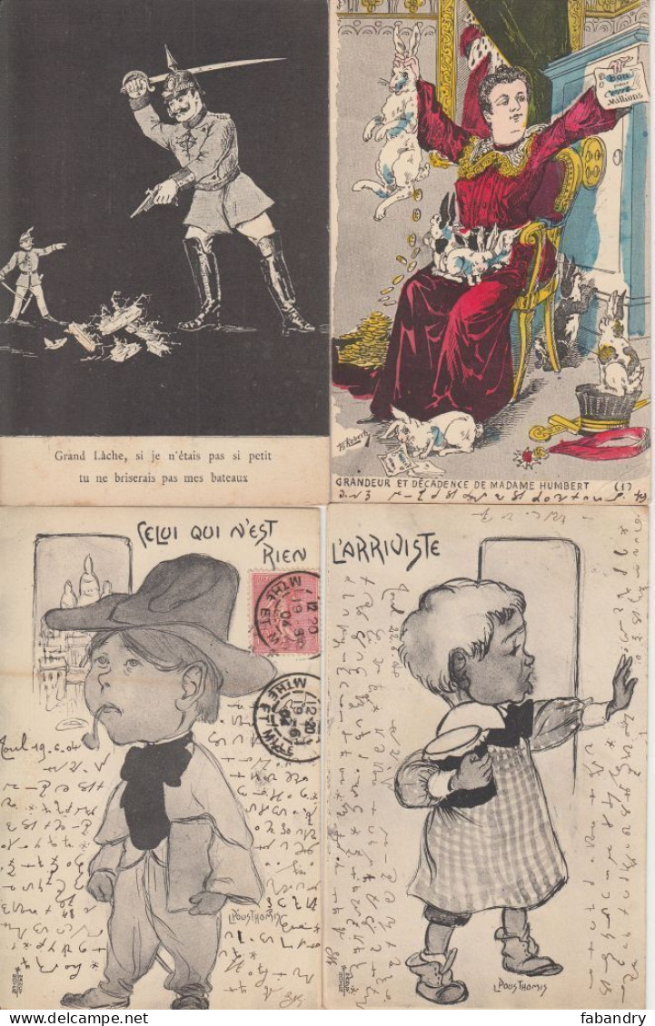 POLITIC PROPAGANDA SATIRE 45 Vintage Postcards pre-1940 (part 1)