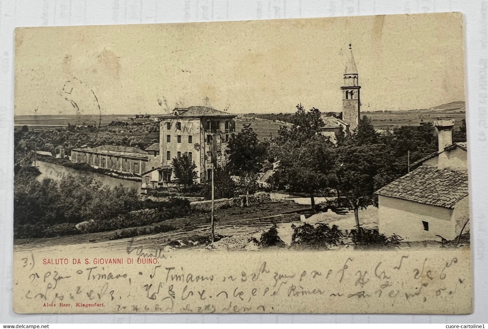 SAN GIOVANNI DI DUINO - SISTIANA - CHIESA - VG 1903. - Trieste (Triest)