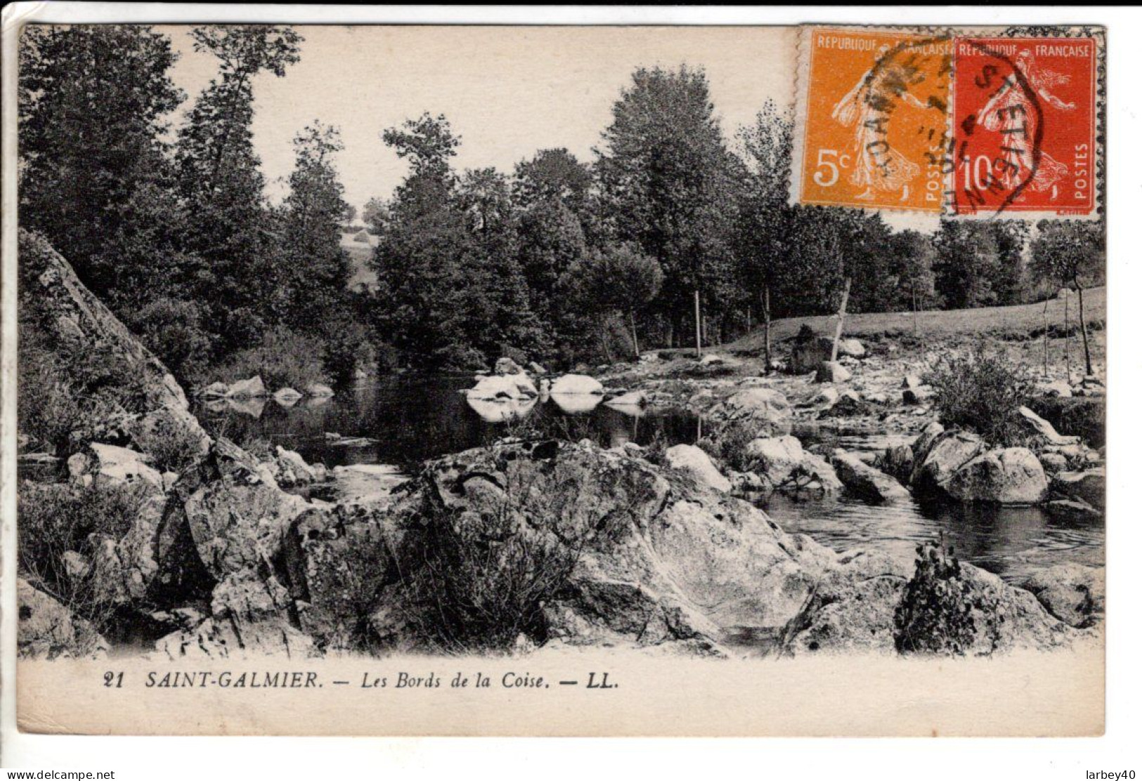 Saint Galmier Les Bords De La Coise - Cartes Postales Ancienne - Altri & Non Classificati