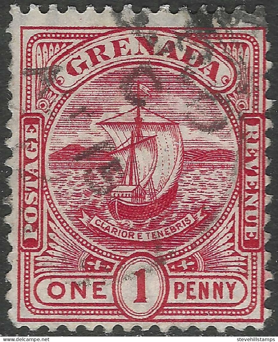 Grenada. 1906 Badge Of Colony. 1d Used. SG 78. M5032 - Grenada (...-1974)