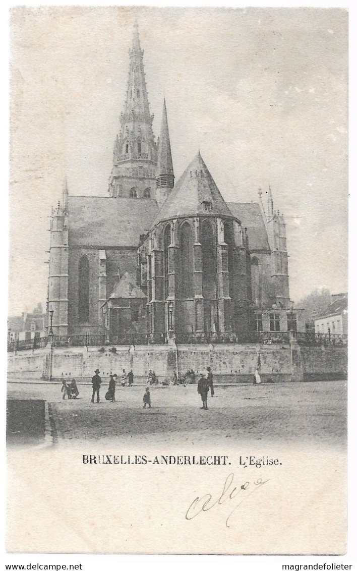 CPA CARTE POSTALE BELGIQUE BRUXELLES-ANDERLECHT L' EGLISE 1903 - Anderlecht