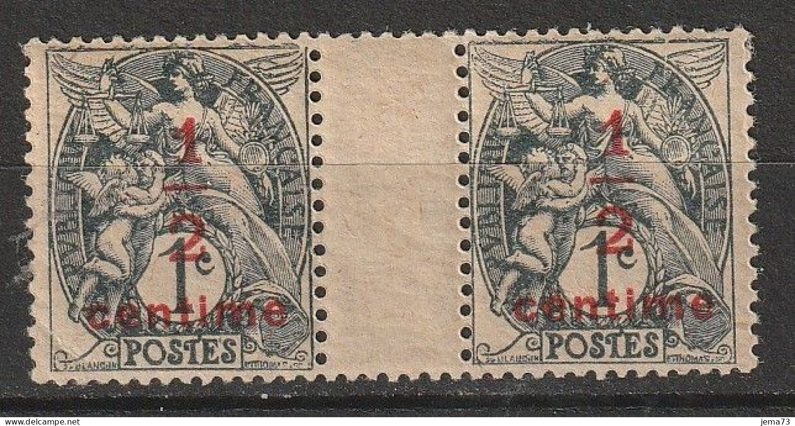 N° 157 Timbre De 1900 Surchargé  Belle Paire De 2 Timbres Neuf - Ungebraucht