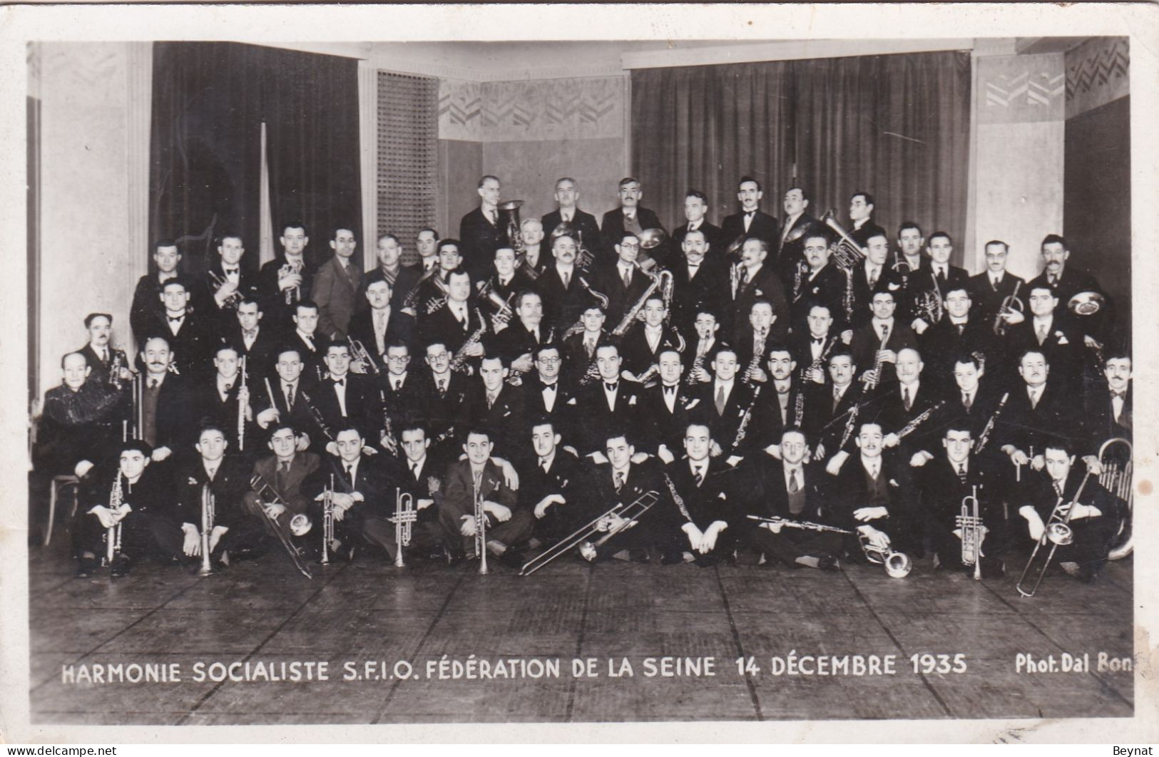 HARMONIE SOCIALISTE SFIO FEDERATION DE LA SEINE 1935 - Vakbonden