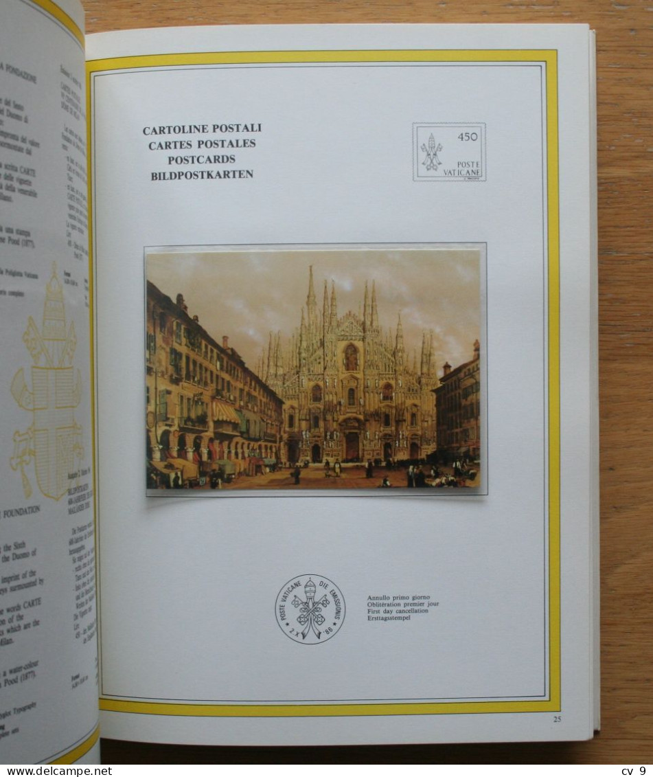 Complete + Postcards + Vignette STOCKHOLMIA 1986 Yearbook POSTFRIS / MNH / **  VATICANO VATICAN VATICAAN