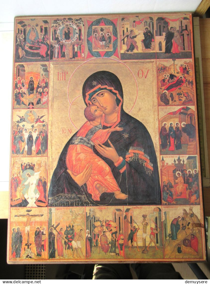 LADE 4000 - ICONE - ABDIJ ST PIETER & PAULUS DENDERMONDE 40 X 30 CM - Religiöse Kunst