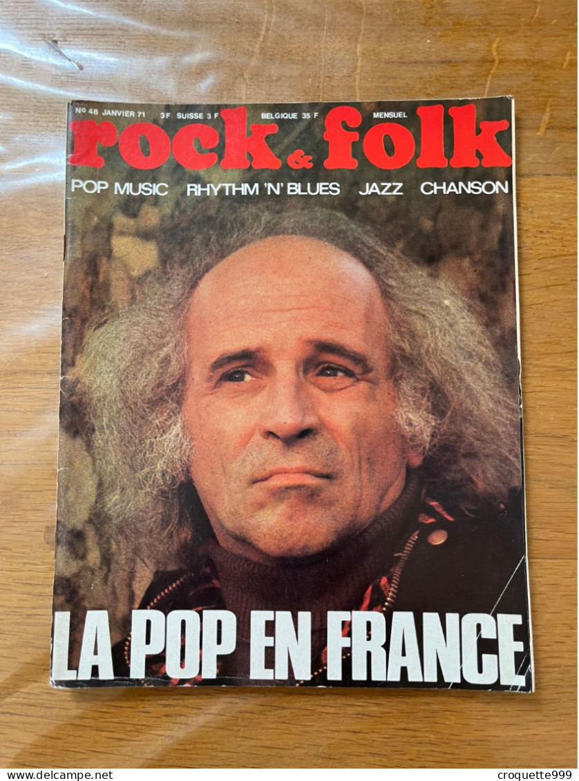 1971 ROCK FOLK 48 Ferre Fontaine Zappa Captain Beefheart Donovan POP En France - Música