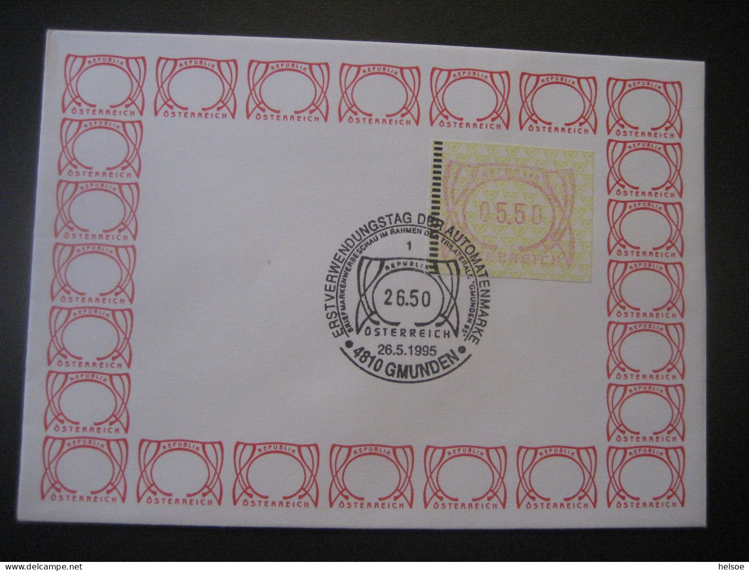 Österreich- FDC Satz Sonder-Belege Automatenmarke MiNr. 3 - Timbres De Distributeurs [ATM]