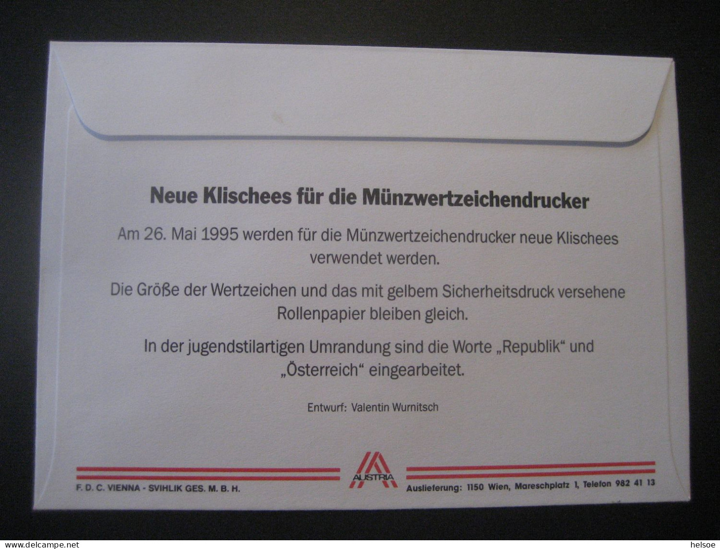 Österreich- FDC Satz Sonder-Belege Automatenmarke MiNr. 3 - Timbres De Distributeurs [ATM]