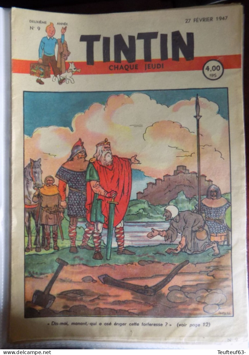 Tintin N° 9-1947 Couv. Laudy - Kuifje