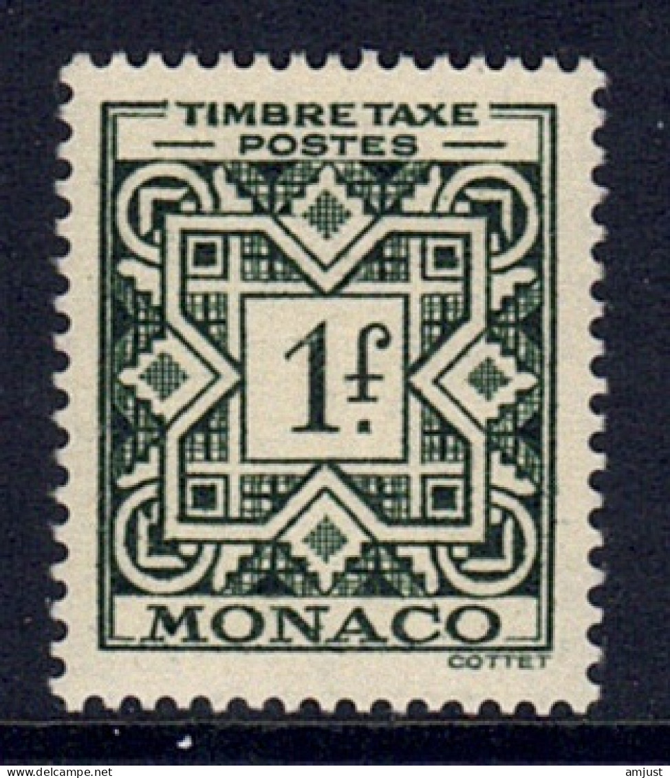 Monaco // Taxe 1946-1957 // Taxe  Timbres Neufs** MNH  No. Y&T 32 - Portomarken