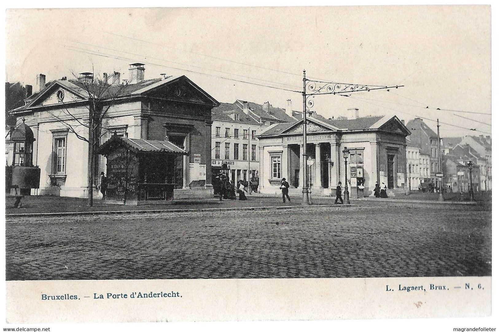 CPA CARTE POSTALE BELGIQUE BRUXELLES-ANDERLECHT LA PORTE D' ANDERLECHT 1906 - Anderlecht