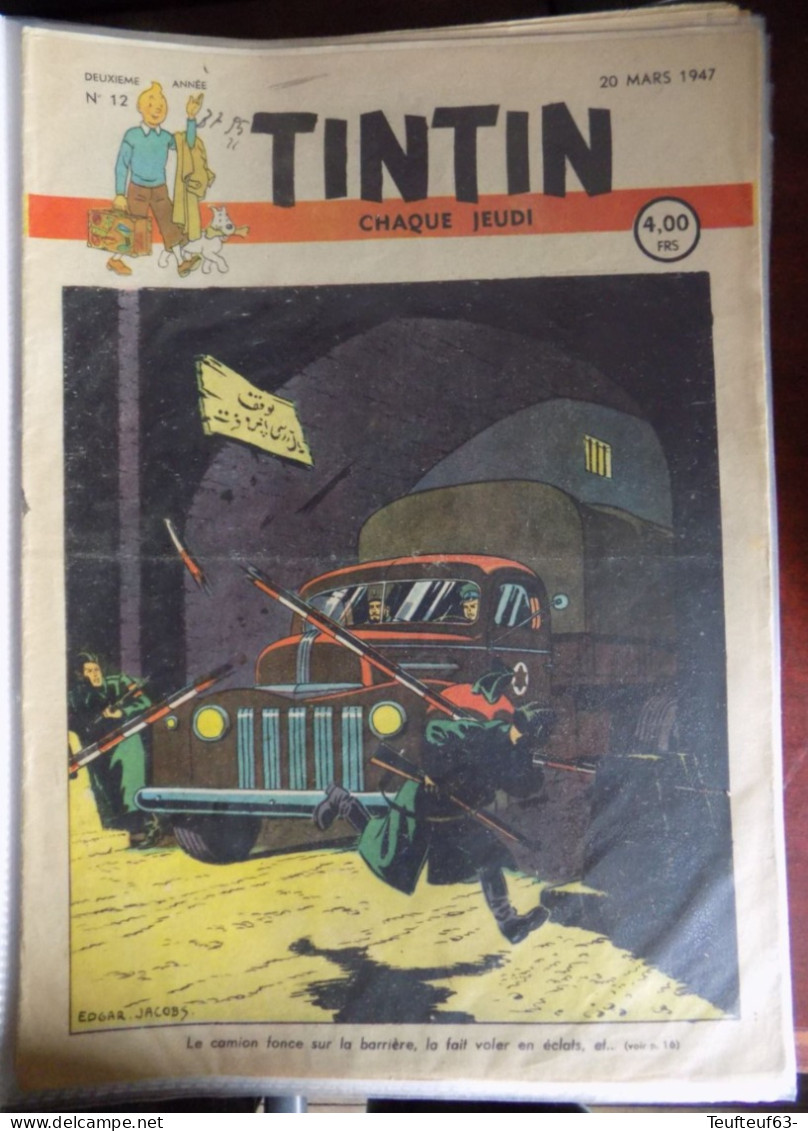 Tintin N° 12-1947 Couv. Jacobs - Tintin