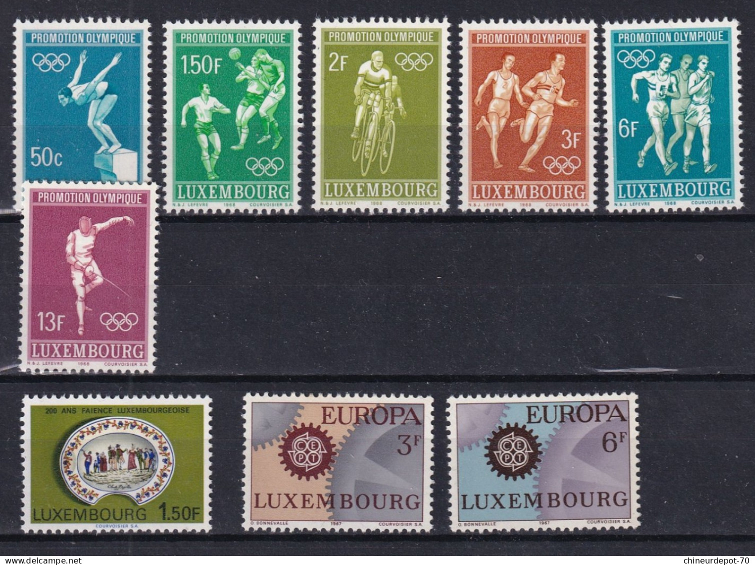 Timbres    Luxembourg Neufs ** Sans Charnières  1967-1968 - Nuovi