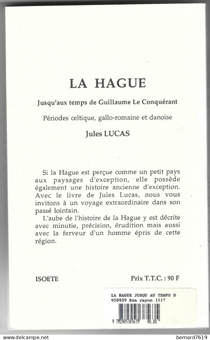 Livre  -50 La Hague Parjules Lucas - Jusqu'au Temps De Guillaume Le Conquerant - Normandië