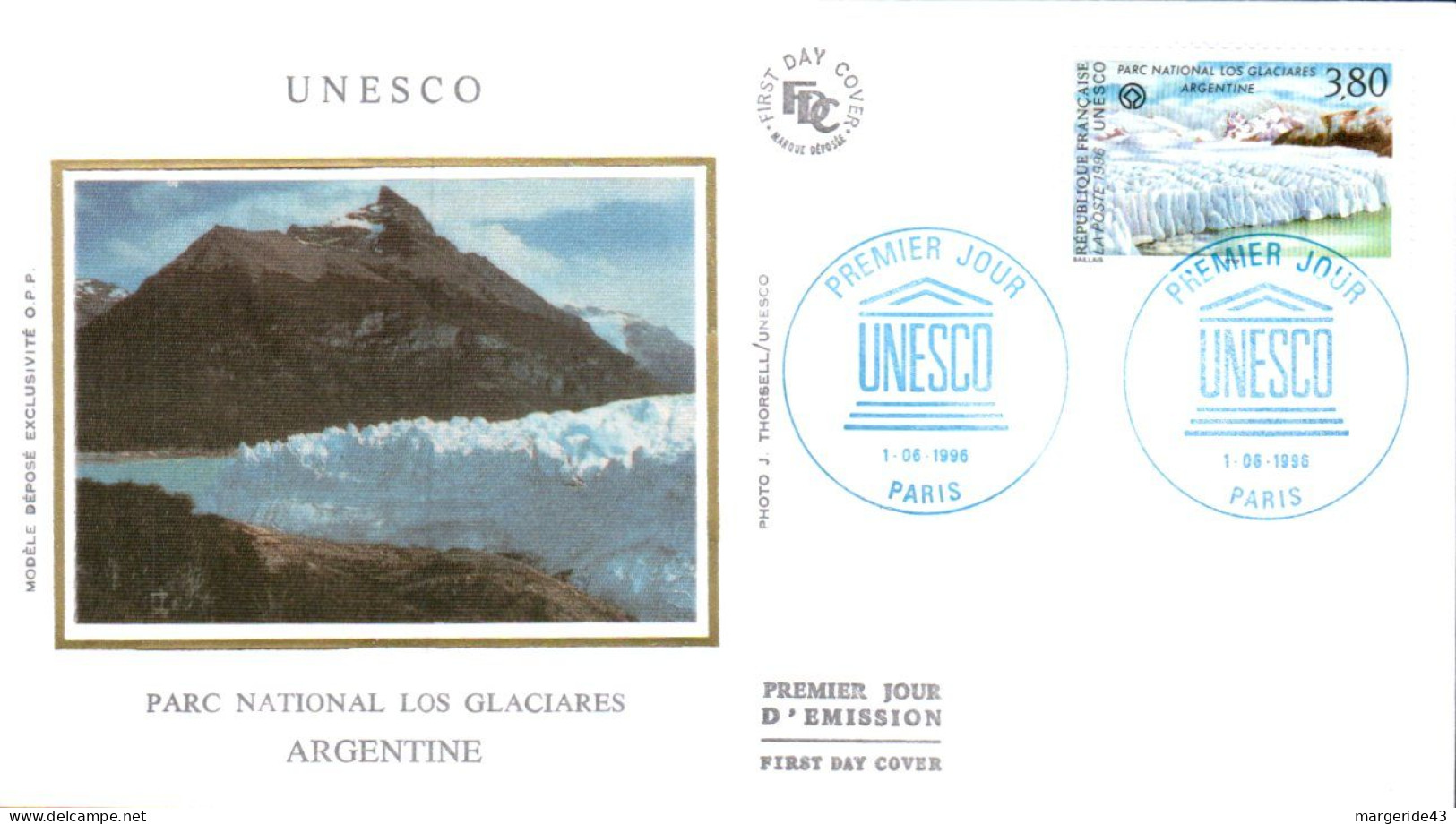 FDC 1996 UNESCO - ARGENTINE - 1990-1999