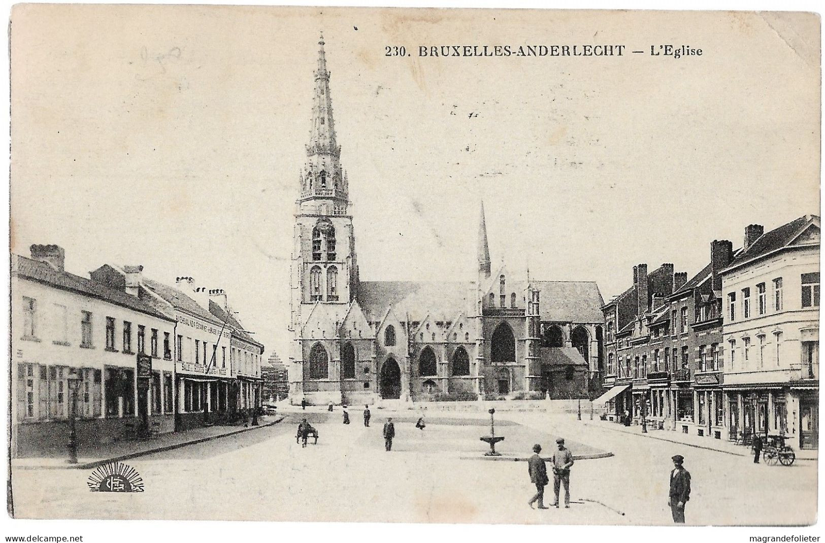 CPA CARTE POSTALE BELGIQUE BRUXELLES-ANDERLECHT L' EGLISE 1922 - Anderlecht